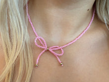 Load image into Gallery viewer, Bubblegum Bow Necklace