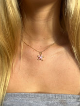 Load image into Gallery viewer, Purple Starfish Necklace