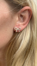 Load image into Gallery viewer, Pearl Bow Earrings