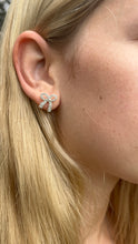 Load image into Gallery viewer, Silver Bow Earrings