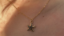 Load image into Gallery viewer, Black Starfish Necklace