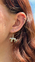 Load image into Gallery viewer, Silver Leopard Earrings