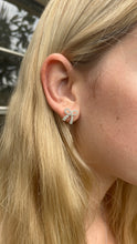 Load image into Gallery viewer, Silver Bow Earrings