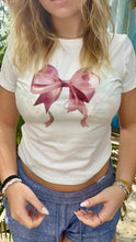 Load image into Gallery viewer, Coquette Bow Baby tee