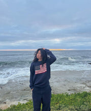 Load image into Gallery viewer, Blue American Flag Crewneck