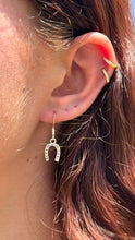 Load image into Gallery viewer, Silver Horseshoe Earrings

