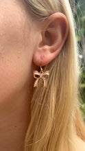 Load image into Gallery viewer, Pink Bow Earrings
