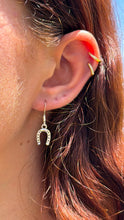 Load image into Gallery viewer, Silver Horseshoe Earrings
