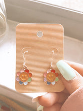 Load image into Gallery viewer, Rainbow Sunflower Earrings
