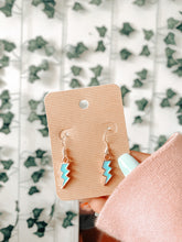 Load image into Gallery viewer, Blueberry Bolt Earrings
