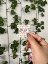 Load image into Gallery viewer, Fall List Sticker
