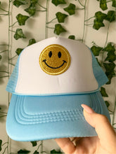 Load image into Gallery viewer, Smiley Blue Hat
