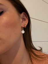 Load image into Gallery viewer, White Smiley Face Earrings
