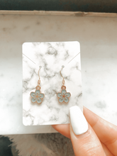 Load image into Gallery viewer, green aloha earrings
