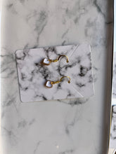 Load image into Gallery viewer, Cupids White Heart Earrings
