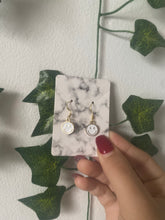 Load image into Gallery viewer, White Smiley Face Earrings
