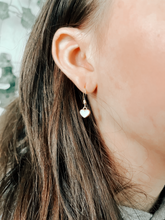 Load image into Gallery viewer, Cupids White Heart Earrings
