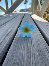 Load image into Gallery viewer, Hibiscus Blue HairClip
