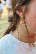 Load image into Gallery viewer, Rainbow Sunflower Earrings
