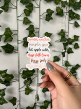 Load image into Gallery viewer, Pumpkin Spice List Sticker

